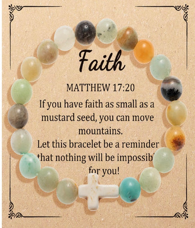 Faith Natural Crystal Bracelet