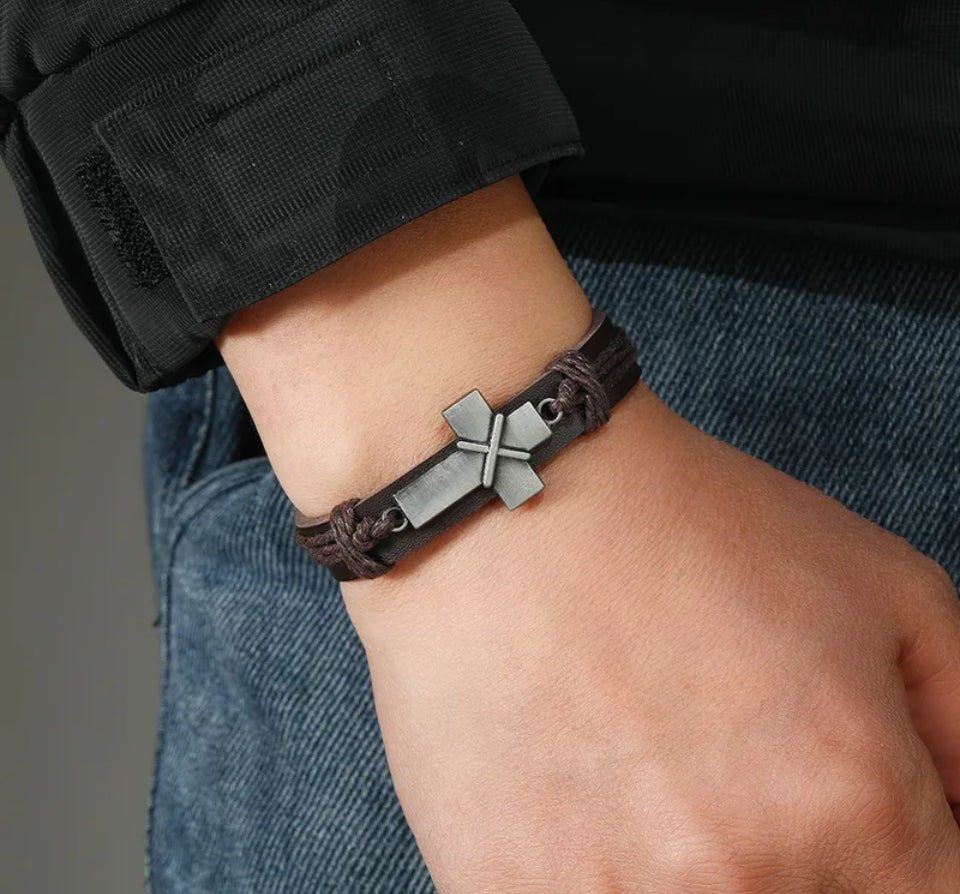 Light Bearer Leather Cuff