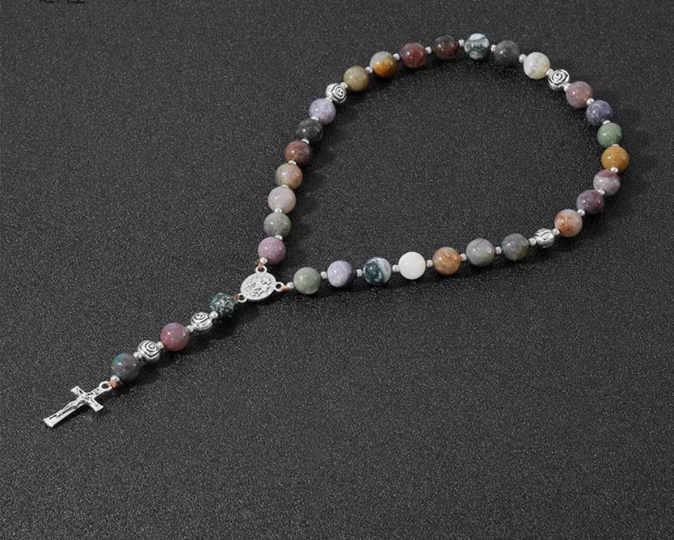 Indian Agate Rosary