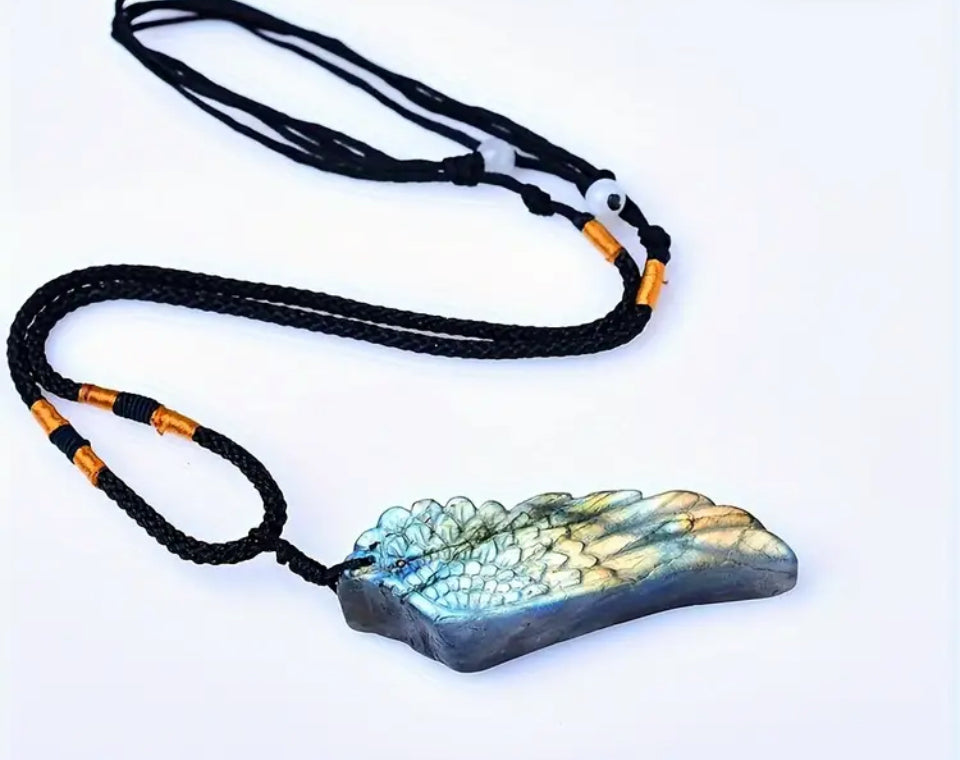 Natural labradorite Angel Wing