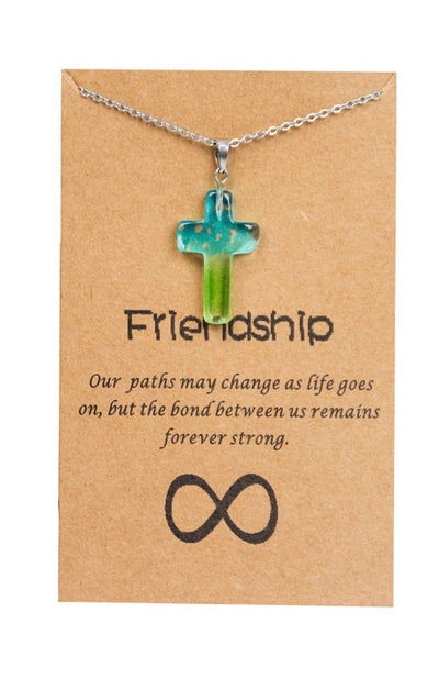 Glass Friendship Cross