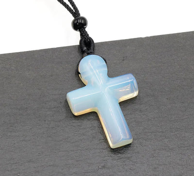Opalite Natural Stone Cross