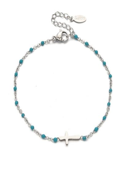 Sterling Natural Stone Cross