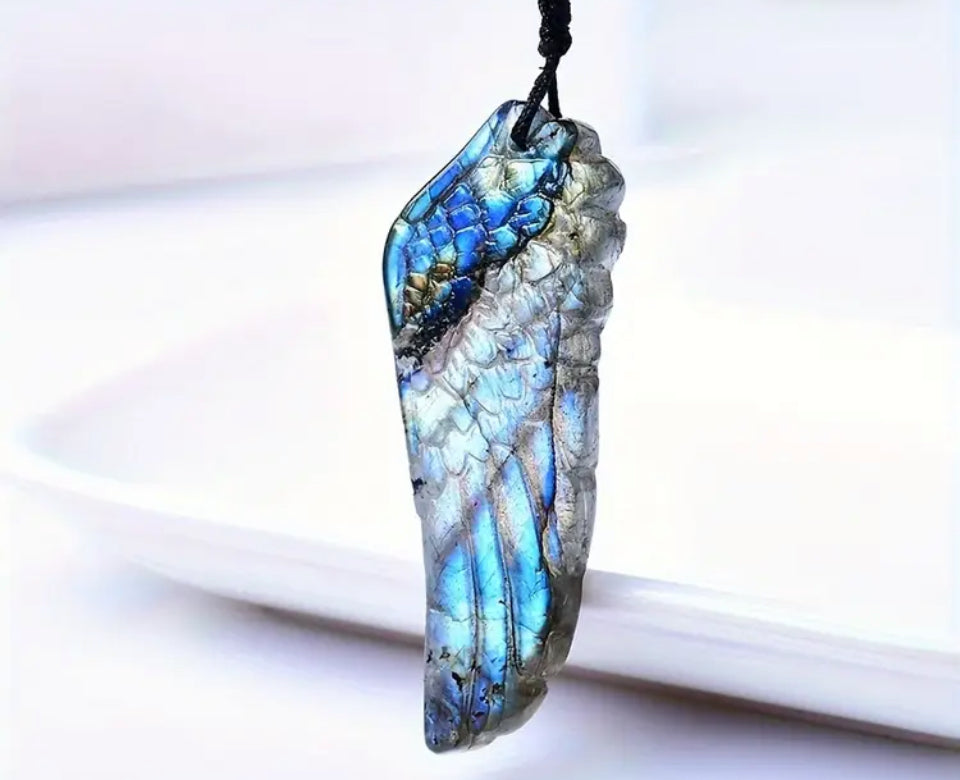 Natural labradorite Angel Wing