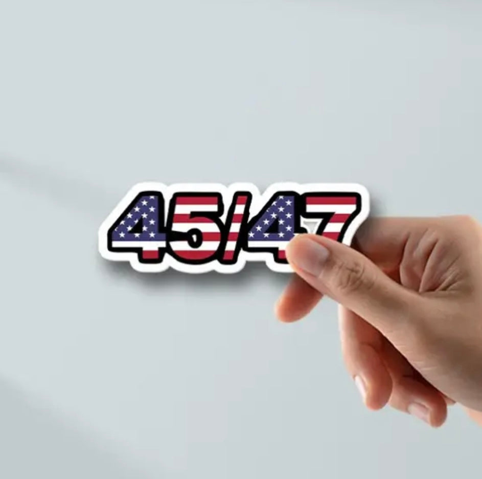 45/47 Trump Sticker