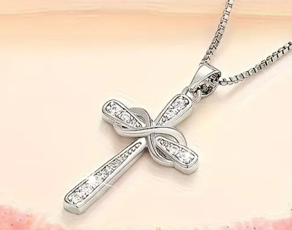 Sterling Zirconia Cross
