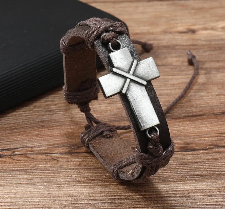 Light Bearer Leather Cuff